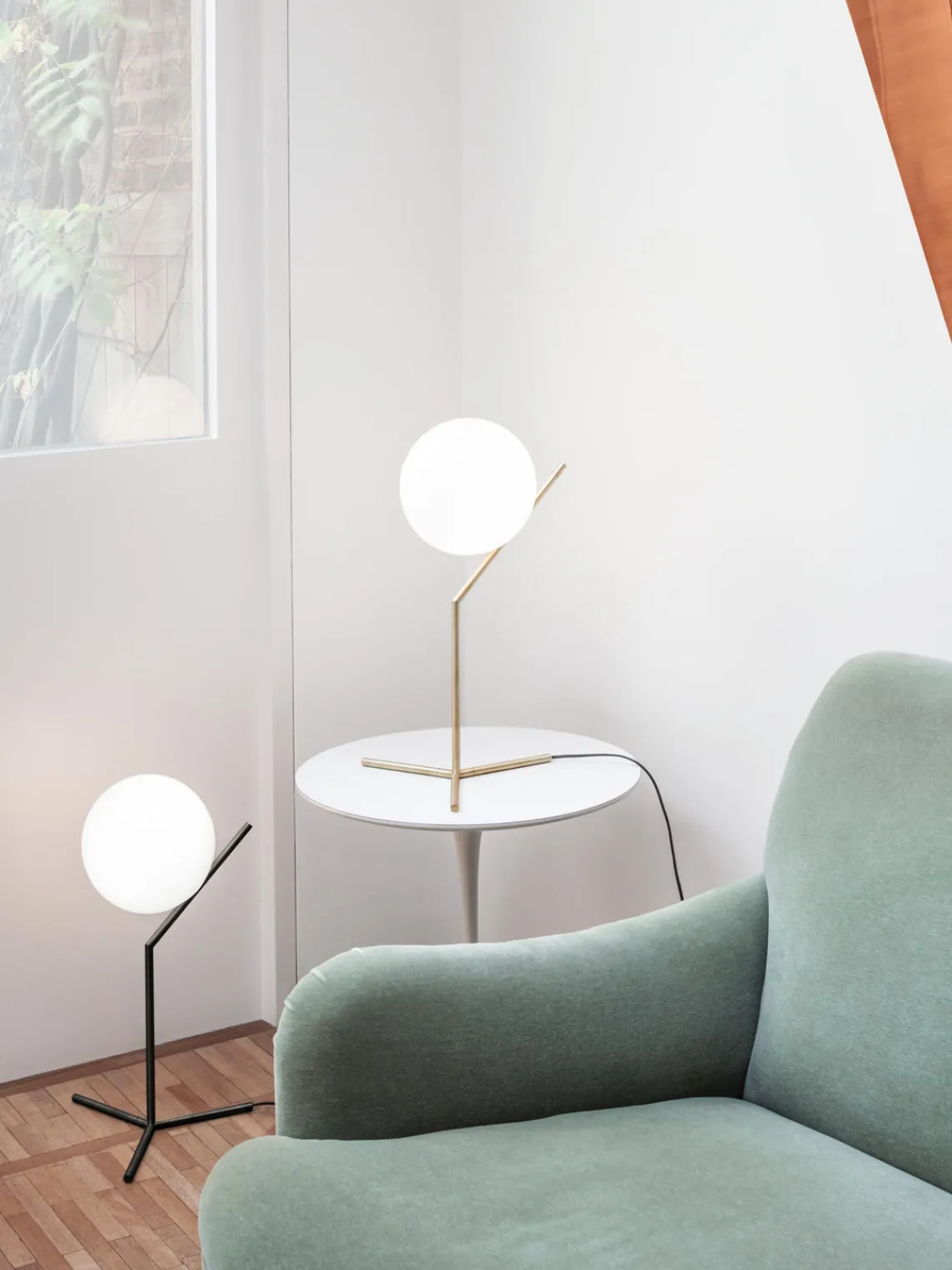 New Lámpara de mesa grande soplada regulable IC Lights Lámparas De Mesa|Lámparas De Techo