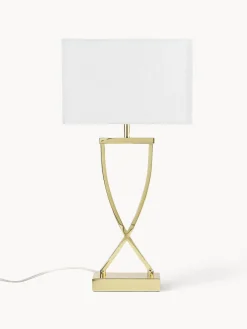 Lámparas De Mesa|Lámparas De Techo>Westwing Collection Lámpara de mesa grande Vanessa Dorado, blanco