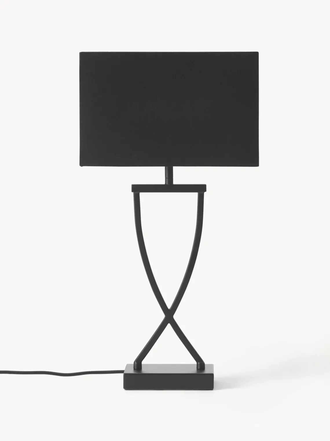 Lámparas De Mesa|Lámparas De Techo>Westwing Collection Lámpara de mesa grande Vanessa Negro