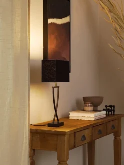 Lámparas De Mesa|Lámparas De Techo>Westwing Collection Lámpara de mesa grande Vanessa Negro