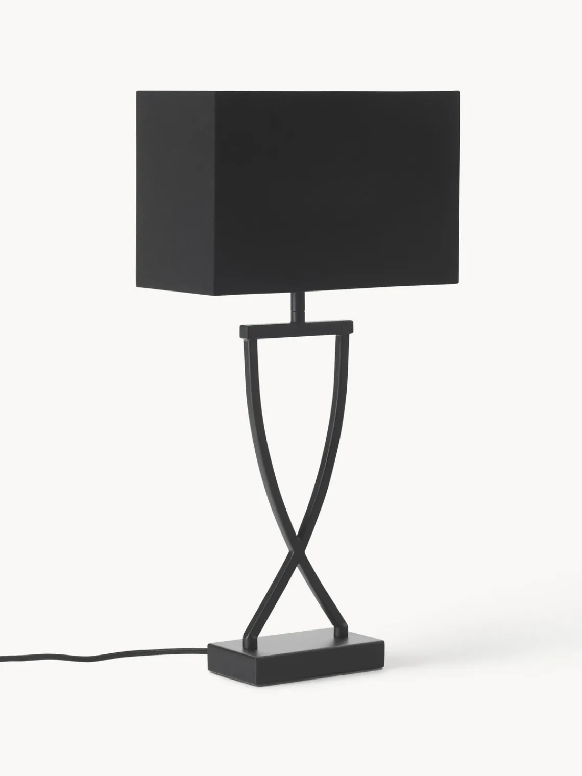 Lámparas De Mesa|Lámparas De Techo>Westwing Collection Lámpara de mesa grande Vanessa Negro