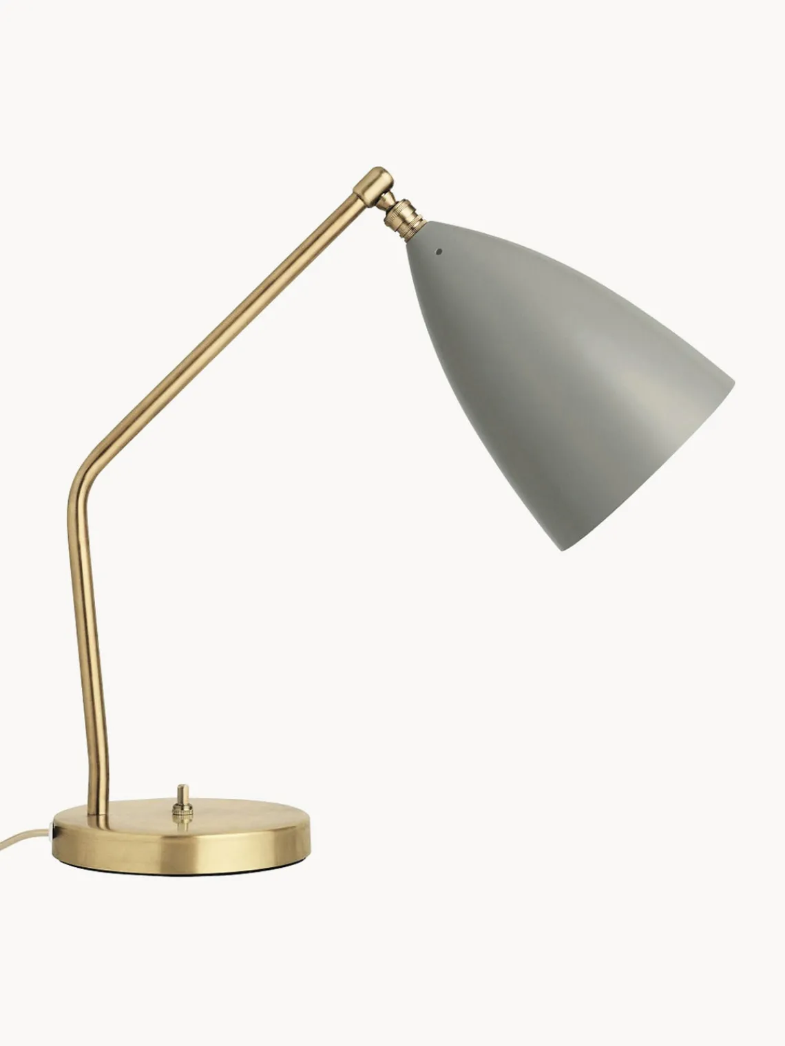 Lámparas De Mesa|Lámparas De Techo>GUBI Lámpara de mesa Gräshoppa Gris claro mate, latón