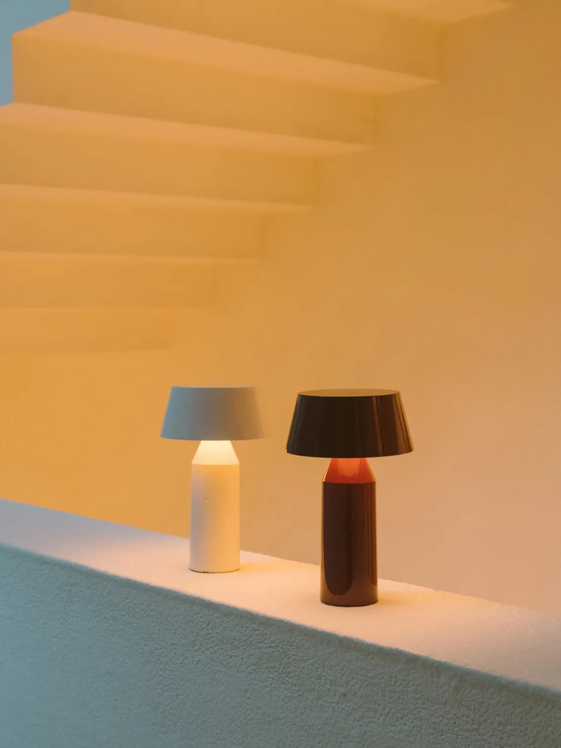 Lámparas De Mesa|Lámparas De Mesita De Noche>Marset Lámpara de mesa LED Bicoca, con pantalla ajustable regulable, pórtatil Blanco Off White brillante, blanco