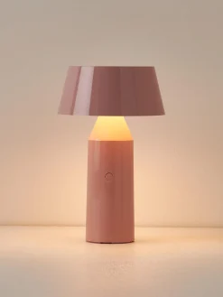 Lámparas De Mesa|Lámparas De Techo></noscript>Marset Lámpara de mesa LED con pantalla ajustable regulable Bicoca, pórtatil Rosa claro brillante, blanco Off White