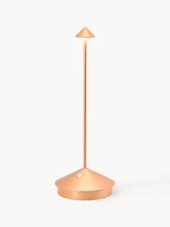 Lámparas De Mesa De Exterior|Lámparas De Techo>Zafferano Lámpara de mesa LED móvil pequeña Pina, regulable Cobrizo