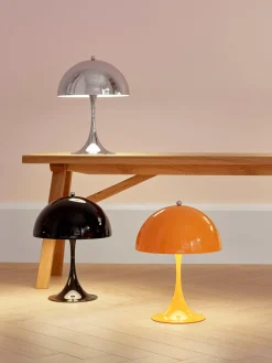 Lámparas De Mesa|Lámparas De Techo>Louis Poulsen Lámpara de mesa LED Panthella 250, diseño Verner Panton Acero naranja
