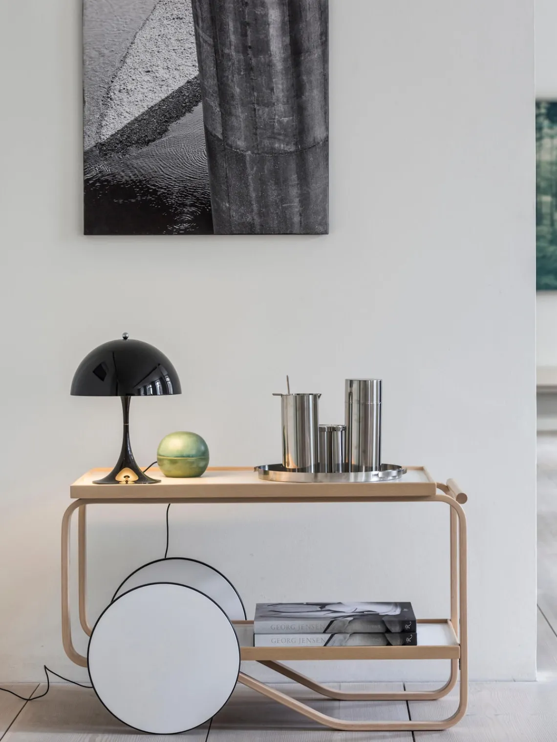 Lámpara de mesa LED Panthella 250, diseño Verner Panton Lámparas De Mesa|Lámparas De Techo