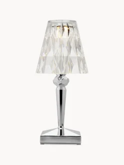 Lámparas De Mesa|Lámparas De Techo>Kartell Lámpara de mesa LED para exterior Battery, 30 cm Transparente, plateado