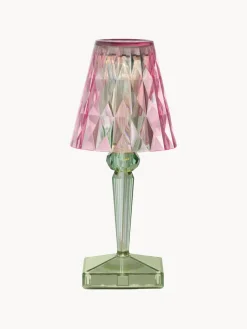 Lámparas De Mesa|Lámparas De Techo>Kartell Lámpara de mesa LED para exterior Battery, 30 cm Rosa oscuro, verde salvia