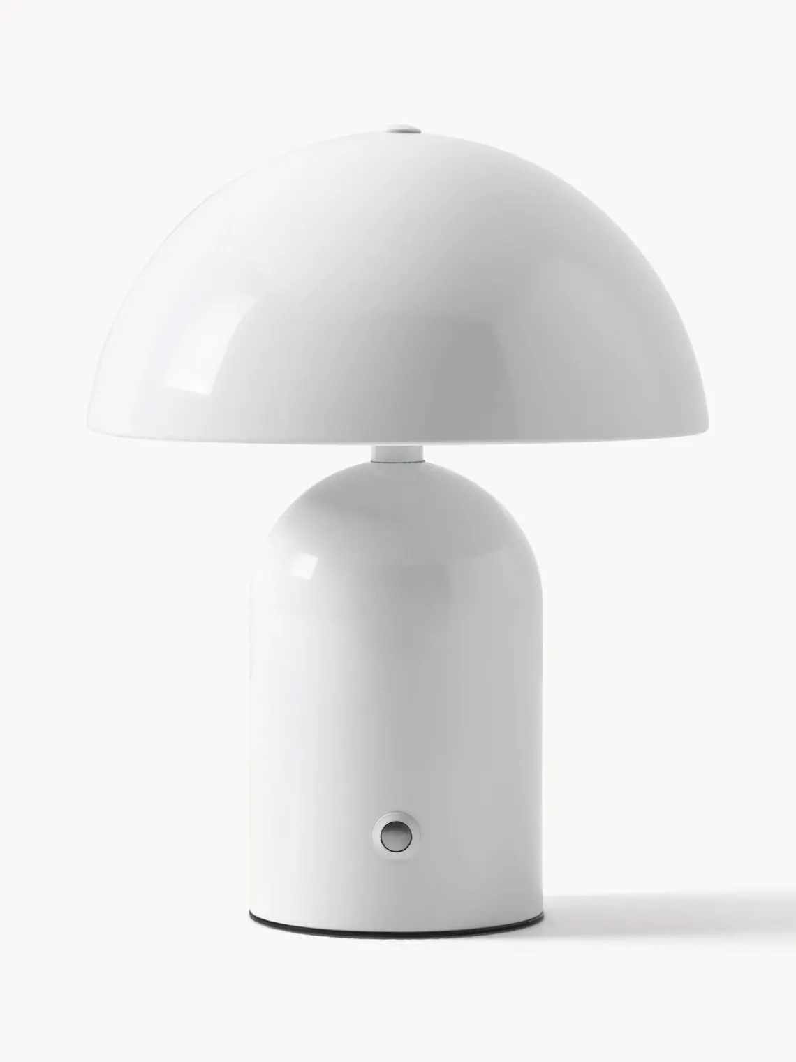 Lámparas De Mesa De Exterior|Lámparas De Mesa>Westwing Collection Lámpara de mesa LED pequeña regulable Walter, portátil Blanco brillante