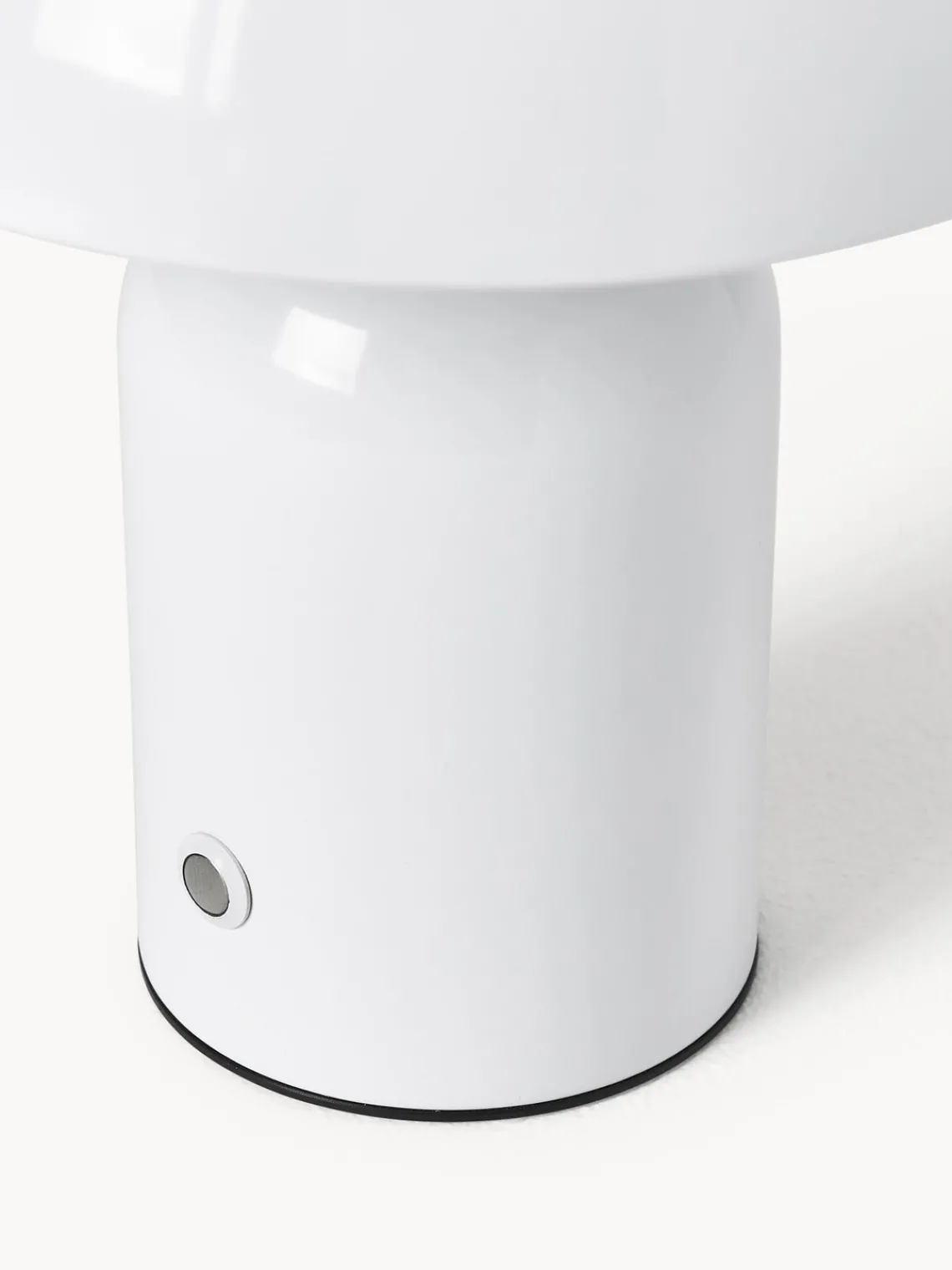 Lámparas De Mesa De Exterior|Lámparas De Mesa>Westwing Collection Lámpara de mesa LED pequeña regulable Walter, portátil Blanco brillante