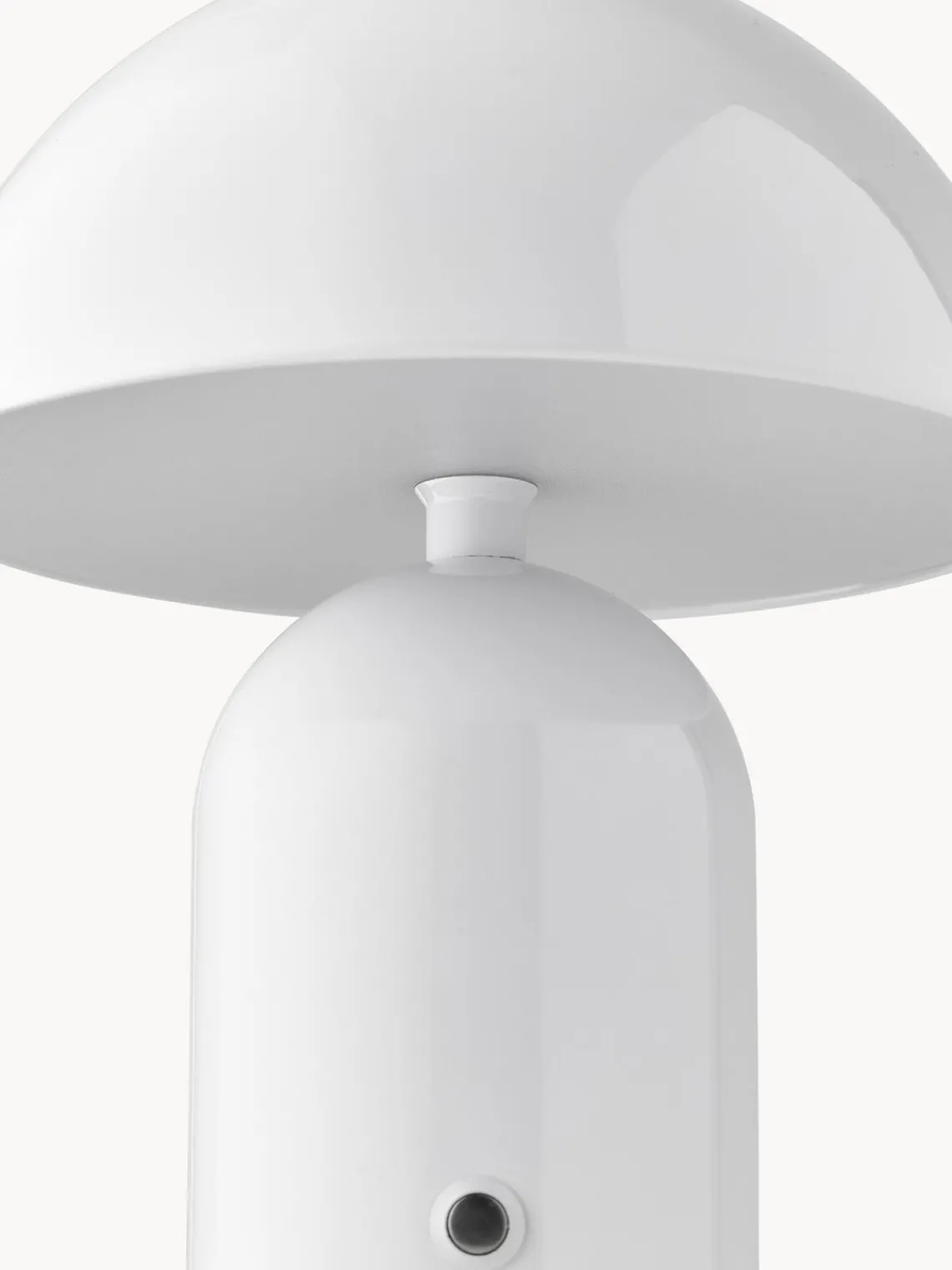 Lámparas De Mesa De Exterior|Lámparas De Mesa>Westwing Collection Lámpara de mesa LED pequeña regulable Walter, portátil Blanco brillante