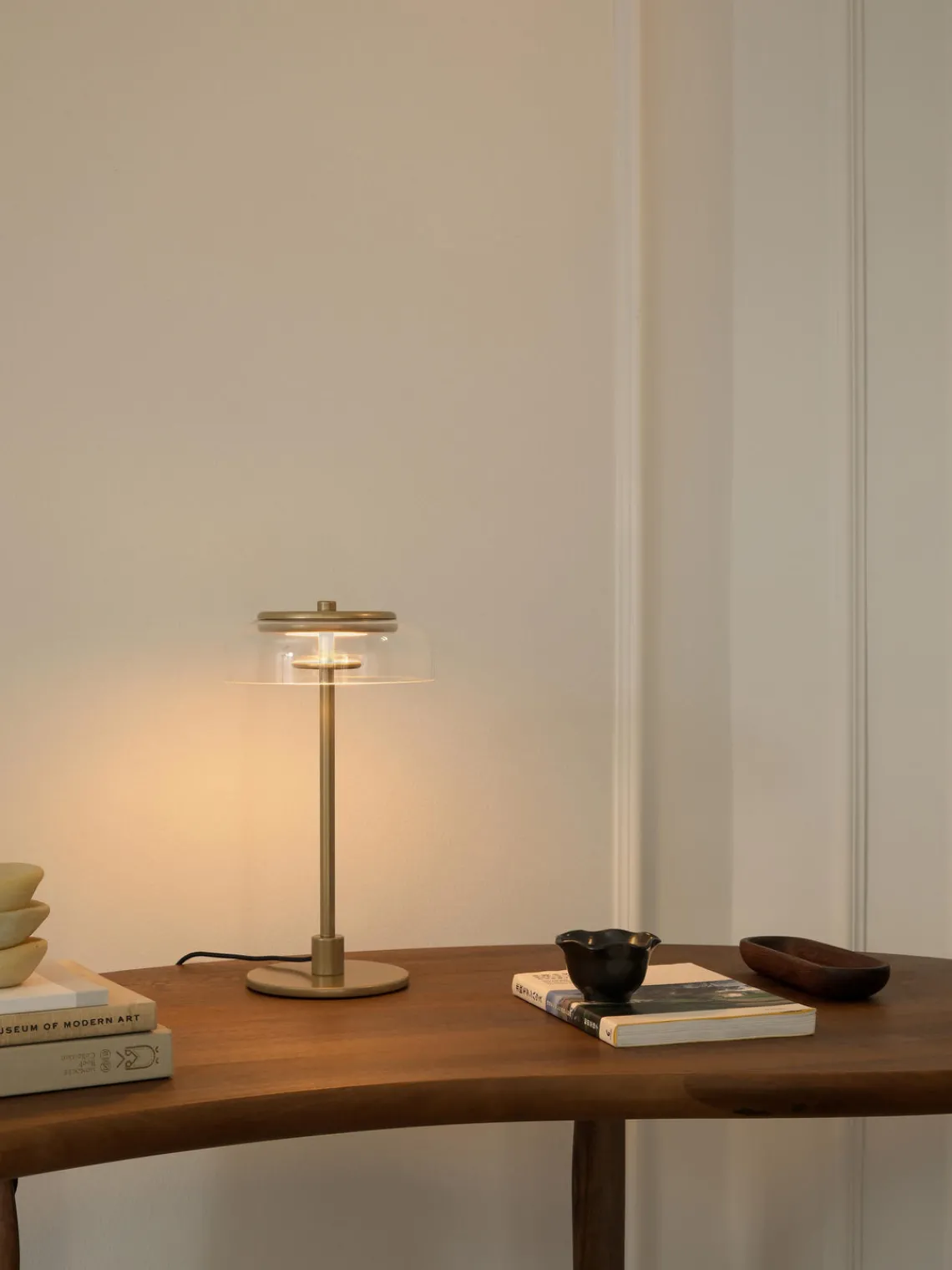 Online Lámpara de mesa LED pequeña soplada regulable Blossi, portátil Lámparas De Mesa|Lámparas De Techo