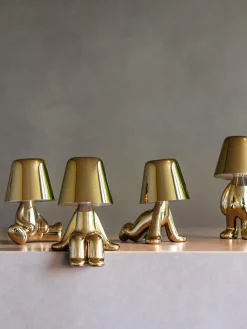 New Lámpara de mesa LED pequeña regulable Golden Brothers Ron Lámparas De Mesa|Lámparas De Techo