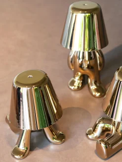 New Lámpara de mesa LED pequeña regulable Golden Brothers Ron Lámparas De Mesa|Lámparas De Techo