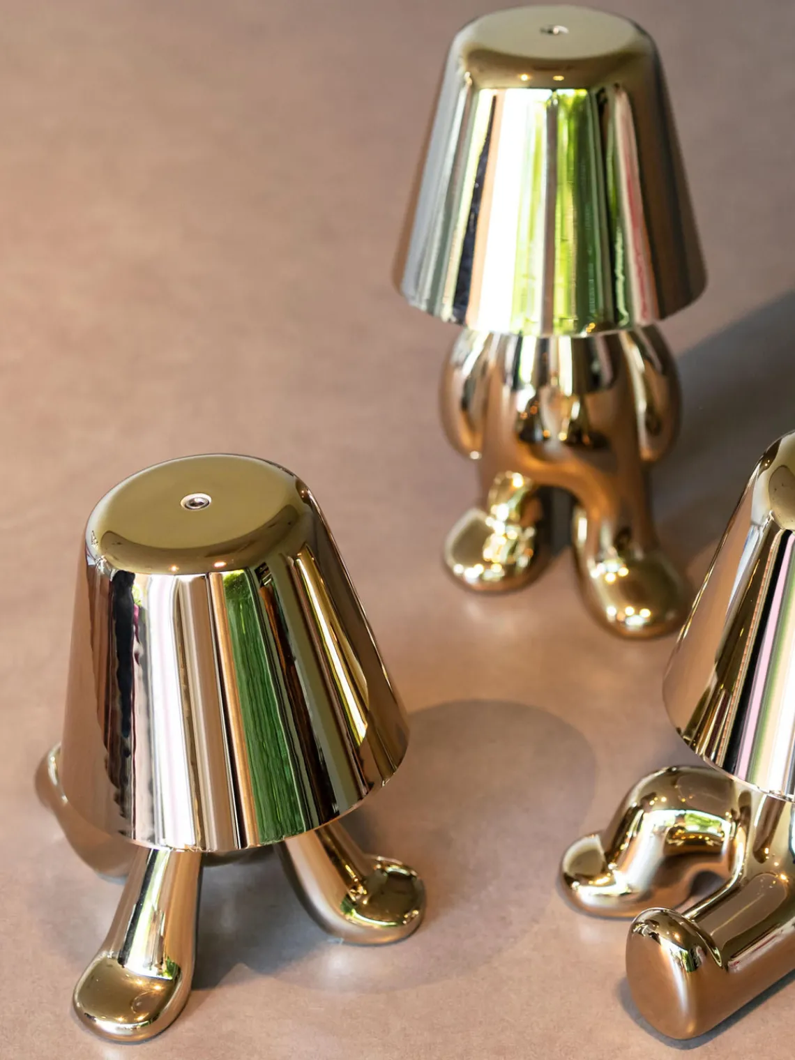 New Lámpara de mesa LED pequeña regulable Golden Brothers Ron Lámparas De Mesa|Lámparas De Techo