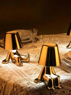 Sale Lámpara de mesa LED pequeña regulable Golden Brothers Bob Lámparas De Mesa|Lámparas De Techo