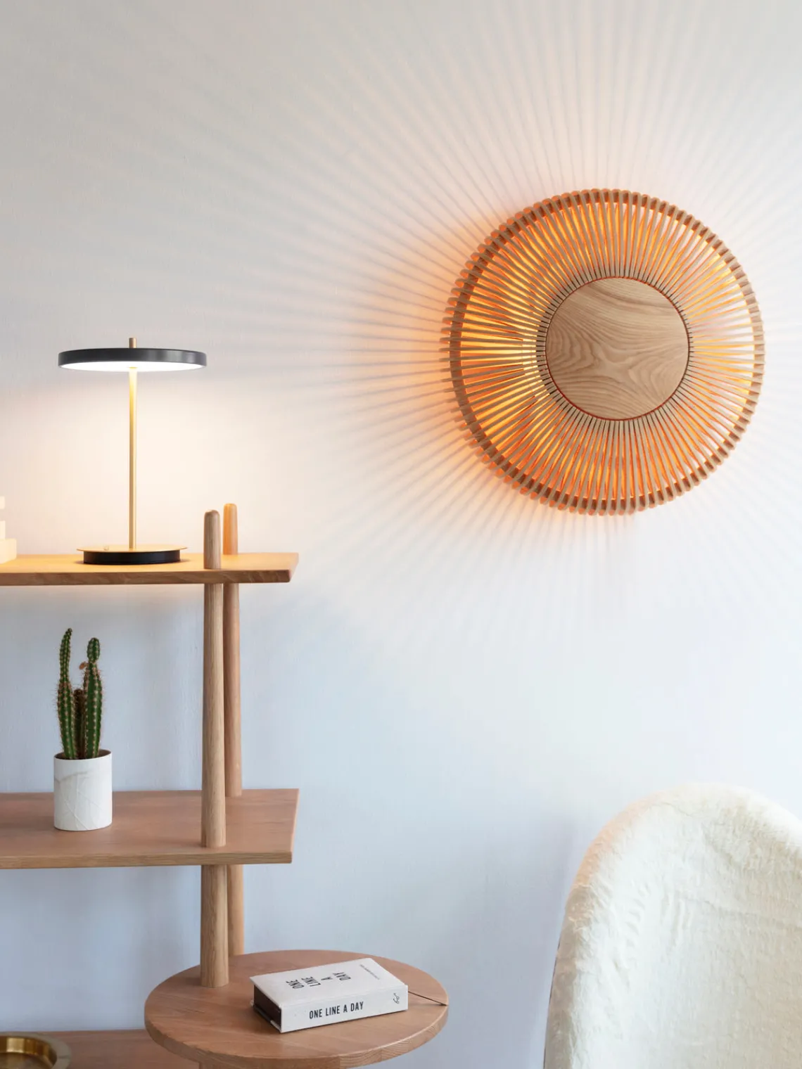 Lámparas De Mesa|Lámparas De Techo>UMAGE Lámpara de mesa LED pequeña regulable Asteria Gris antracita, dorado