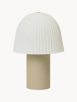 Decoración Infantil|Lámparas Infantiles>Ferm Living Kids Lámpara de mesa LED pequeña regulable Frill, portátil Beige, blanco
