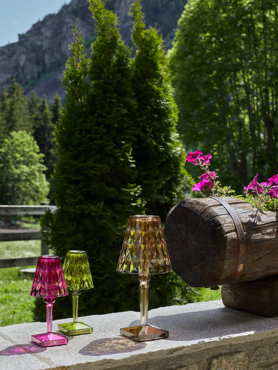 Lámparas De Mesa De Exterior|Lámparas De Mesa De Exterior>Kartell Lámpara de mesa LED regulable Big Battery, portátil, 37 cm Marrón claro