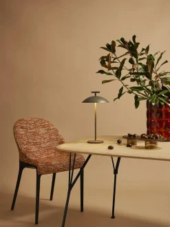 Lámparas De Mesa De Exterior|Lámparas De Techo>Kartell Lámpara de mesa LED regulable Mini Geen-a, portátil Greige