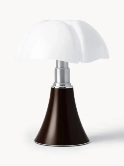 Lámparas De Mesa|Lámparas De Techo>Martinelli Luce Lámpara de mesa LED regulable Pipistrello, portátil Marrón oscuro mate