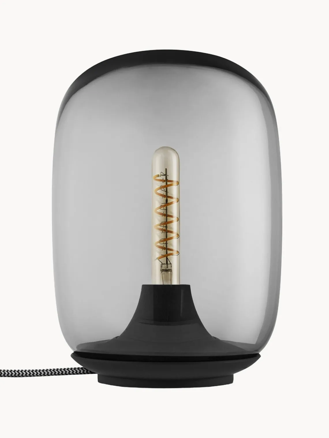 Lámparas De Mesa|Lámparas De Techo>Eva Solo Lámpara de mesa LED regulable soplada Acorn Gris transparente, negro