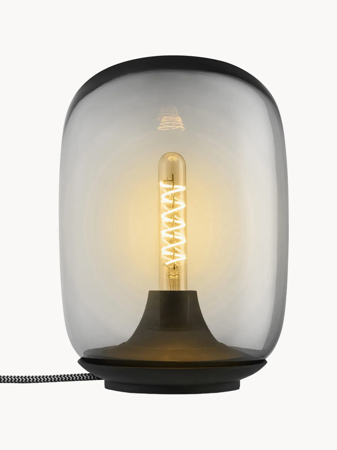 Lámparas De Mesa|Lámparas De Techo>Eva Solo Lámpara de mesa LED regulable soplada Acorn Gris transparente, negro