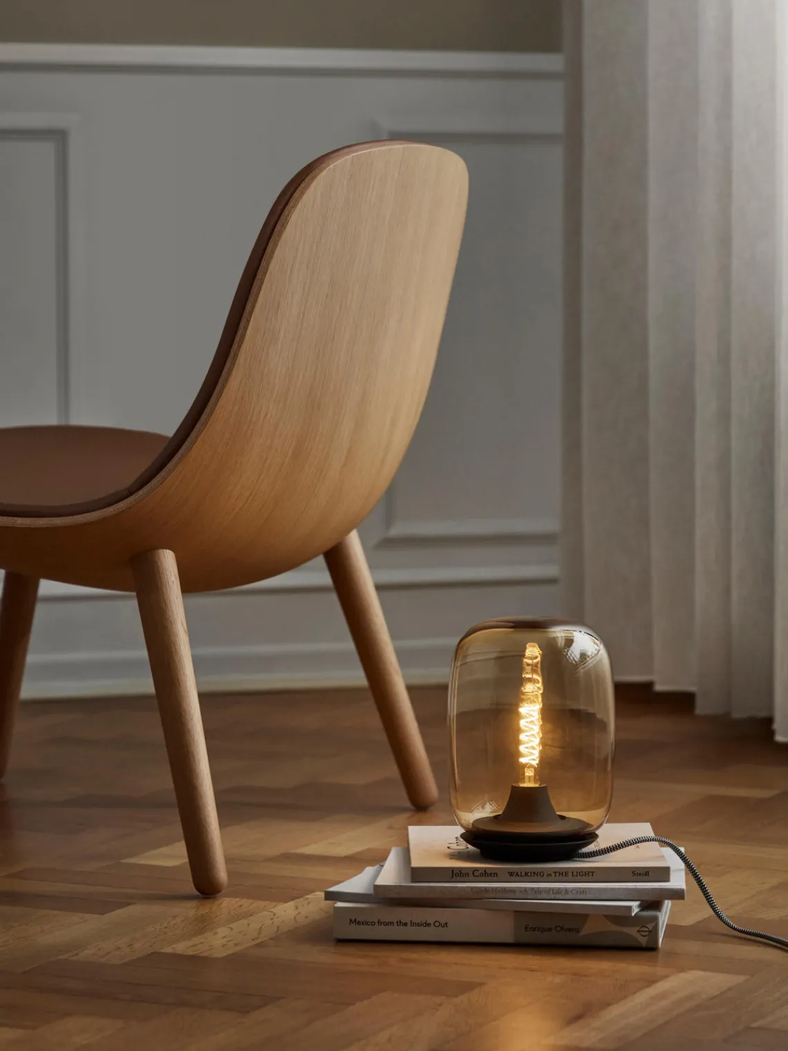 New Lámpara de mesa LED regulable soplada Acorn Lámparas De Mesa|Lámparas De Techo