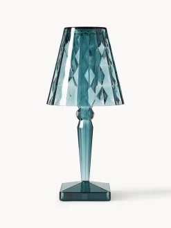 Lámparas De Mesa De Exterior|Lámparas De Techo>Kartell Lámpara de mesa LED regulable Big Battery, Al 37 cm Azul petróleo