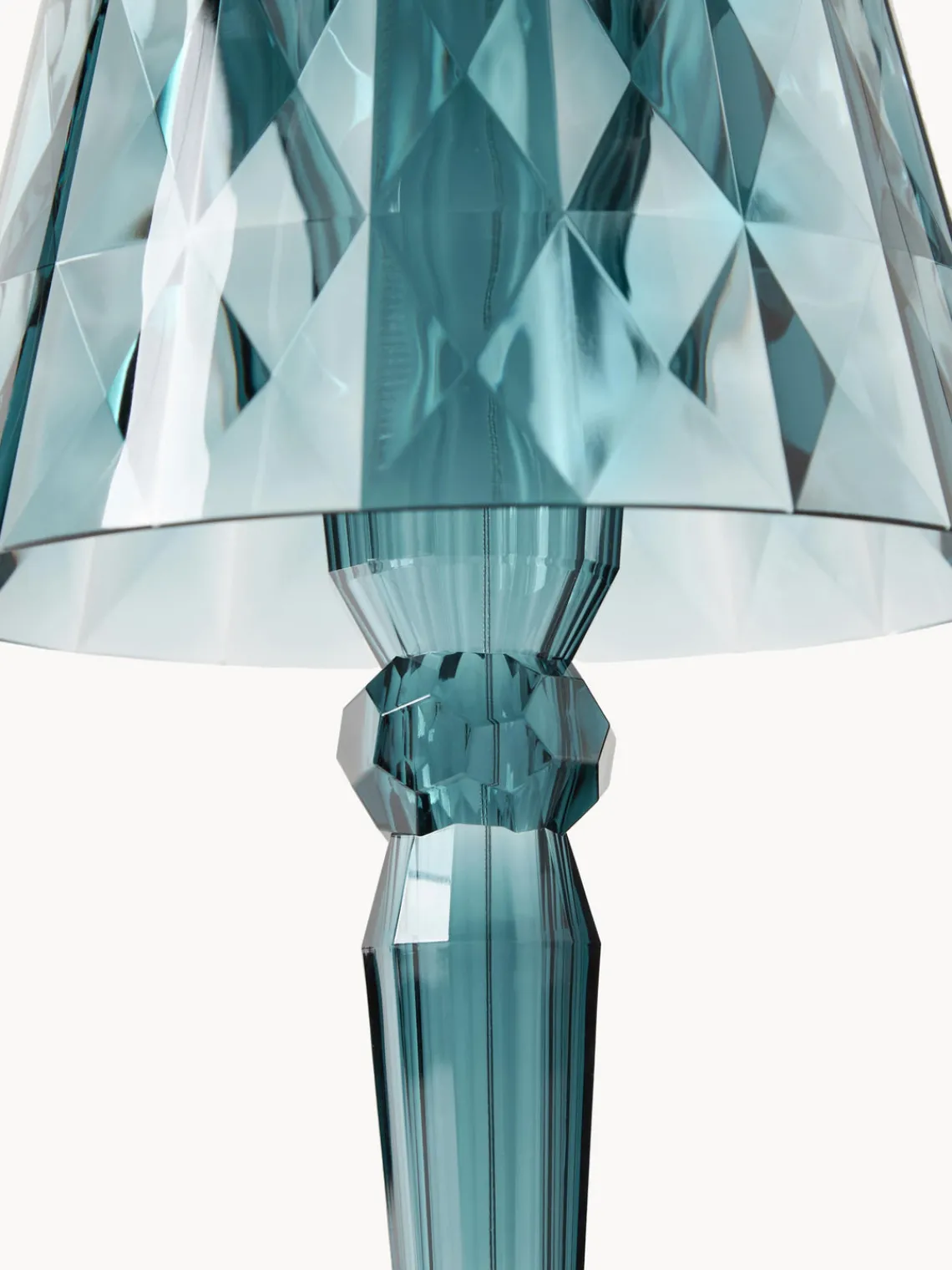 Lámparas De Mesa De Exterior|Lámparas De Techo>Kartell Lámpara de mesa LED regulable Big Battery, Al 37 cm Azul petróleo