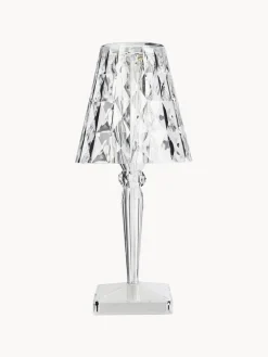 Lámparas De Mesa De Exterior|Lámparas De Techo>Kartell Lámpara de mesa LED regulable Big Battery, Al 37 cm Transparente