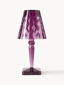 Lámparas De Mesa De Exterior|Lámparas De Mesa De Exterior>Kartell Lámpara de mesa LED regulable Big Battery, Al 37 cm Ciruela