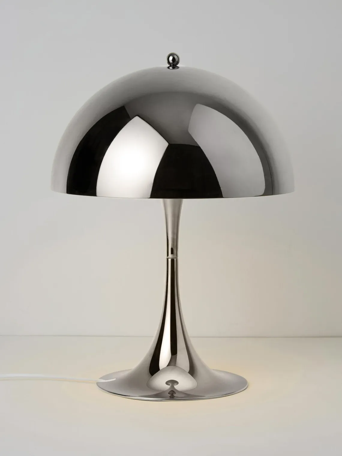 Lámparas De Mesa|Lámparas De Techo>Louis Poulsen Lámpara de mesa LED regulable con temporizador Panthella, 34 cm Acero plateado