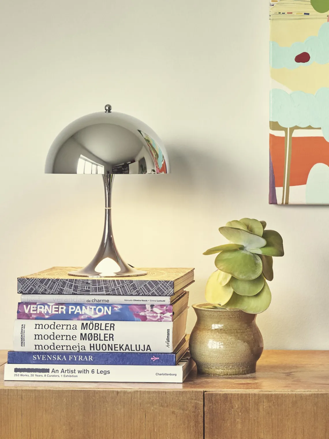 Lámparas De Mesa|Lámparas De Techo>Louis Poulsen Lámpara de mesa LED regulable con temporizador Panthella, 34 cm Acero plateado