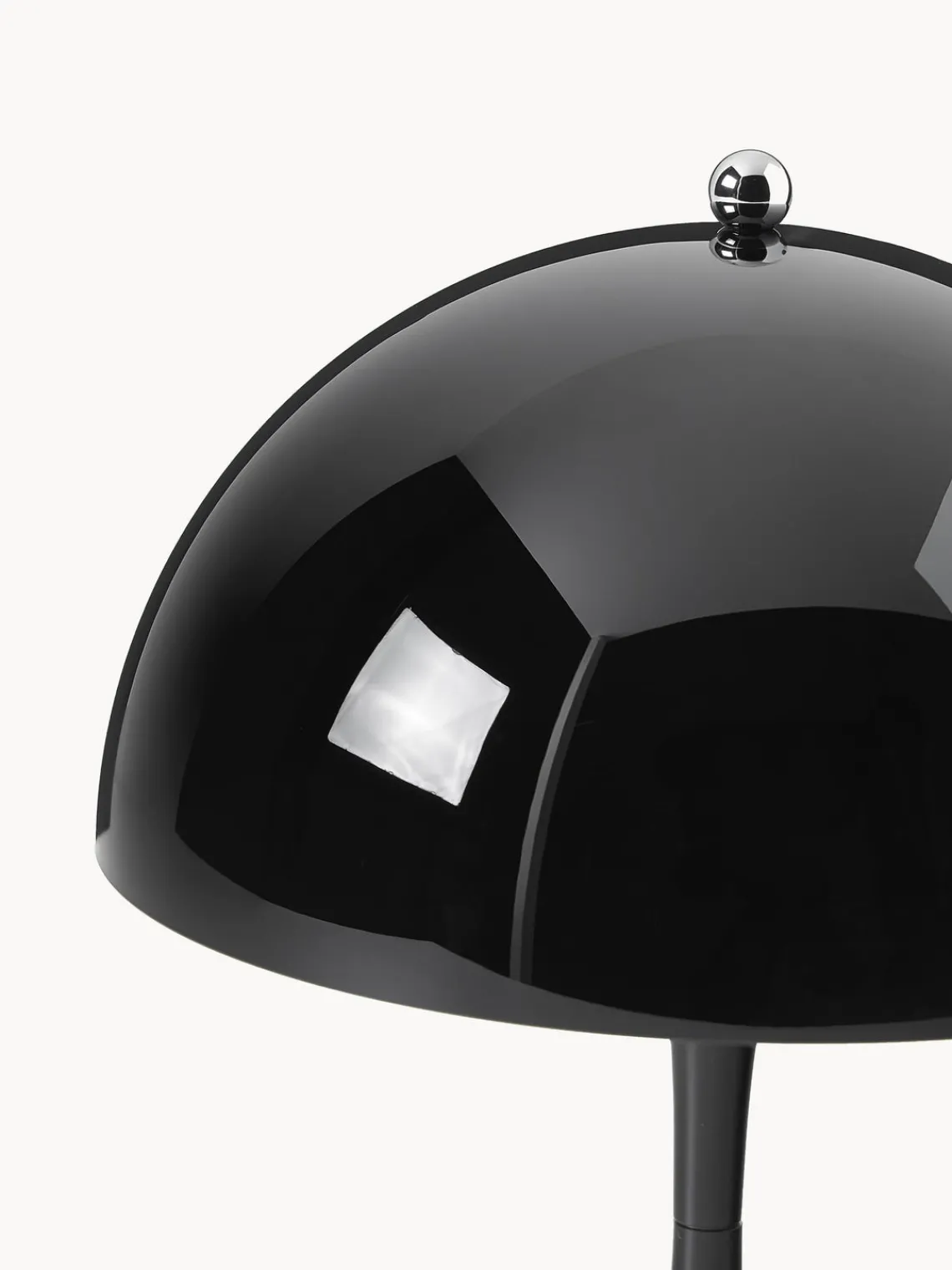 Lámparas De Mesa|Lámparas De Techo>Louis Poulsen Lámpara de mesa LED regulable Panthella de diseño Verner Panton, 24 cm, portátil Plástico negro