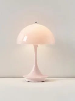 New Lámpara de mesa LED regulable Panthella de diseño Verner Panton, 24 cm, portátil Lámparas De Mesa De Exterior|Lámparas De Mesa