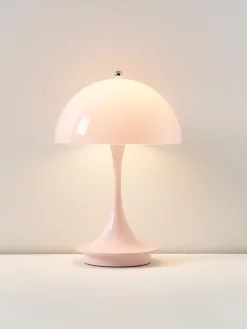 New Lámpara de mesa LED regulable Panthella de diseño Verner Panton, 24 cm, portátil Lámparas De Mesa De Exterior|Lámparas De Mesa