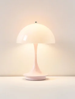 New Lámpara de mesa LED regulable Panthella de diseño Verner Panton, 24 cm, portátil Lámparas De Mesa De Exterior|Lámparas De Mesa