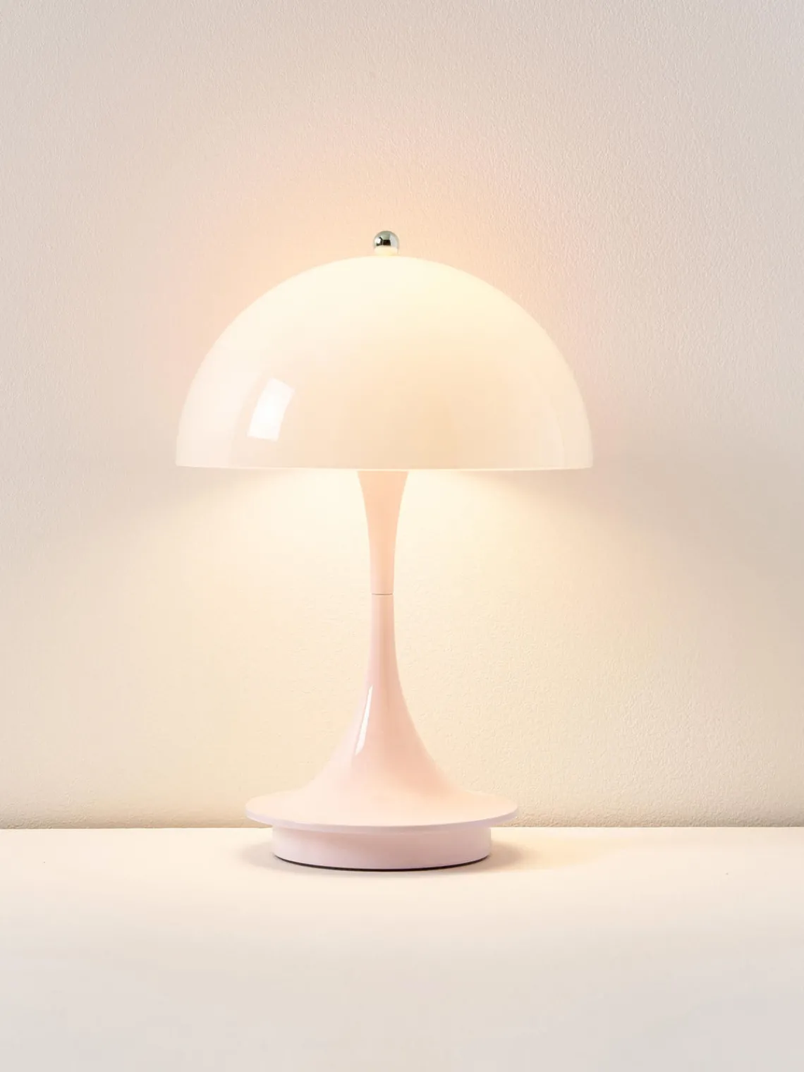 New Lámpara de mesa LED regulable Panthella de diseño Verner Panton, 24 cm, portátil Lámparas De Mesa De Exterior|Lámparas De Mesa