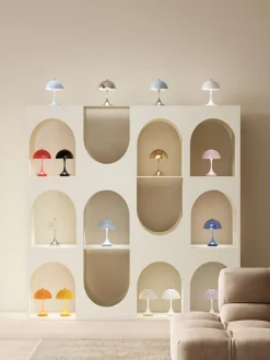 New Lámpara de mesa LED regulable Panthella 160, diseño Verner Panton Lámparas De Mesa|Lámparas De Techo