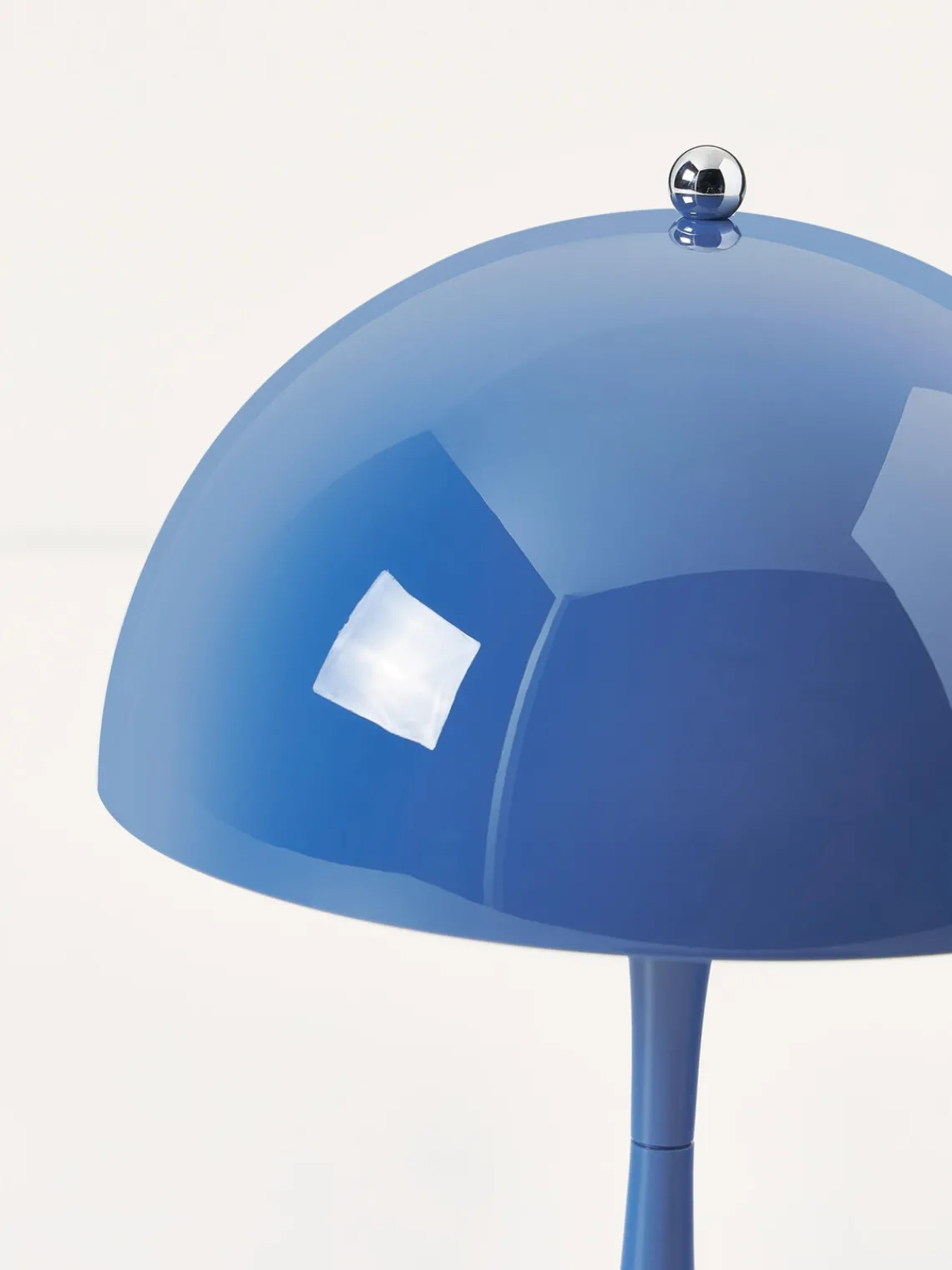 Lámparas De Mesa|Lámparas De Techo>Louis Poulsen Lámpara de mesa LED regulable Panthella de diseño Verner Panton, 24 cm, portátil Plástico azul