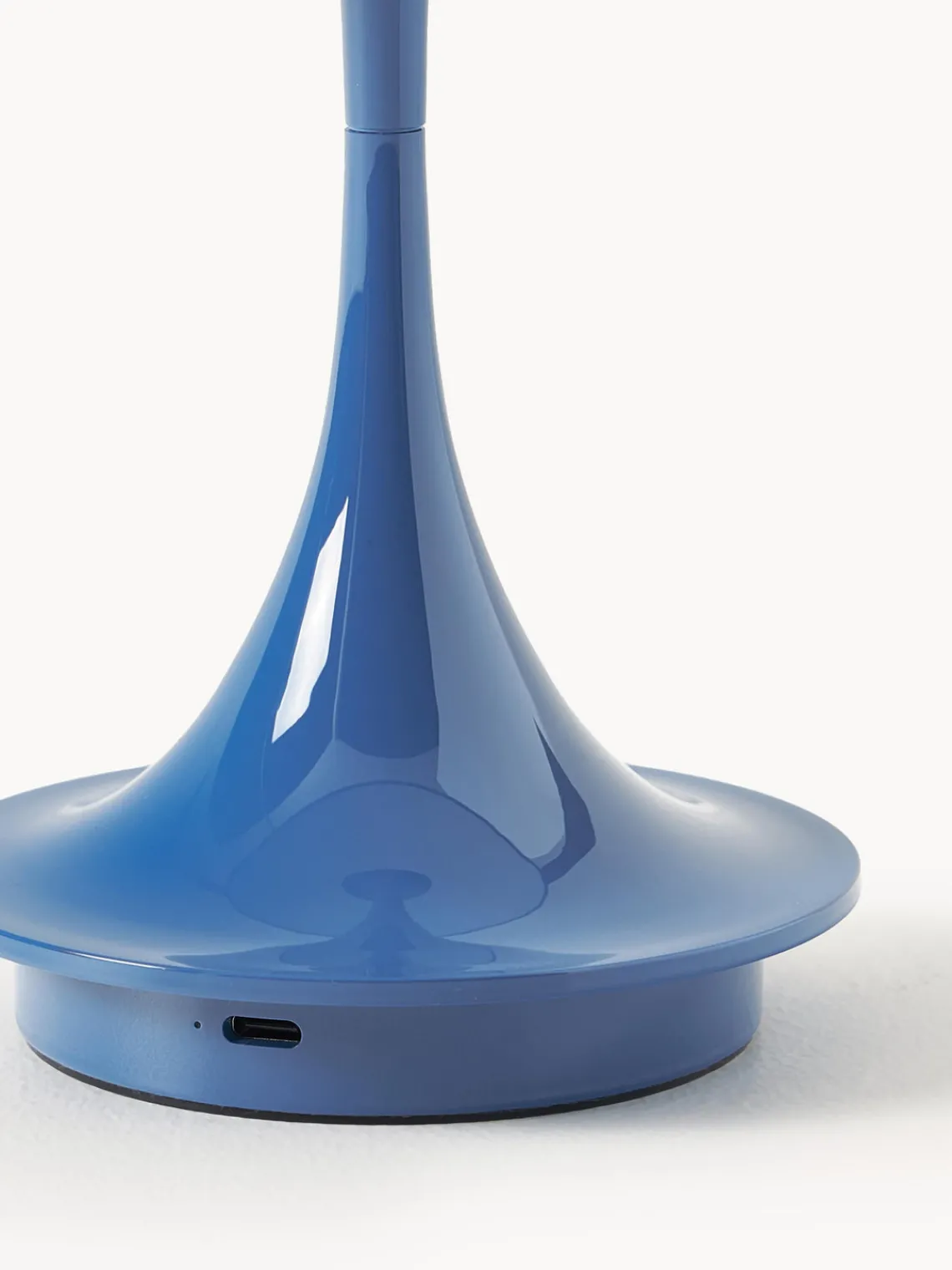 Lámparas De Mesa|Lámparas De Techo>Louis Poulsen Lámpara de mesa LED regulable Panthella de diseño Verner Panton, 24 cm, portátil Plástico azul