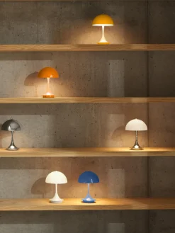 Best Lámpara de mesa LED regulable Panthella de diseño Verner Panton, 24 cm, portátil Lámparas De Mesa|Lámparas De Techo