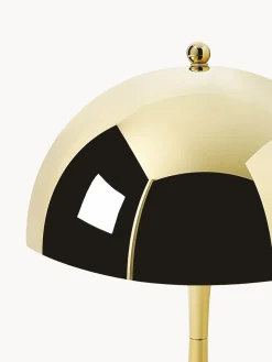 Lámparas De Mesa De Exterior|Lámparas De Mesa></noscript>Louis Poulsen Lámpara de mesa LED regulable Panthella de diseño Verner Panton, 24 cm, portátil Plástico dorado