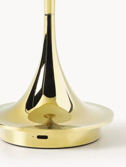 Lámparas De Mesa De Exterior|Lámparas De Mesa></noscript>Louis Poulsen Lámpara de mesa LED regulable Panthella de diseño Verner Panton, 24 cm, portátil Plástico dorado