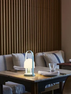 Lámparas De Mesa|Lámparas De Mesa De Exterior>Marset Lámpara de mesa LED regulable Followme, con pantalla orientable Blanco, turquesa