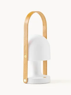 Lámparas De Mesa|Lámparas De Techo>Marset Lámpara de mesa LED regulable Followme, con pantalla orientable Blanco, madera de roble