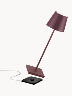 Lámparas De Mesa De Exterior|Lámparas De Mesa De Exterior>Zafferano Lámpara de mesa LED regulable Poldina, portátil Morado mate
