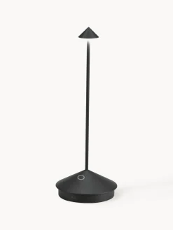Lámparas De Mesa De Exterior|Lámparas De Techo>Zafferano Lámpara de mesa LED regulable pequeña Pina Pro, portátil Negro